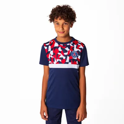 Produktbild von PSG Offizielles Kinder Fußballtrikot Blau-Rot-Weiß Mesh-Camouflage-Design