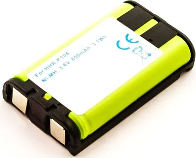 Produktbild von Akku für Panasonic KX-TG 2313W NiMH 3,6 Volt 800 mAh schwarz.