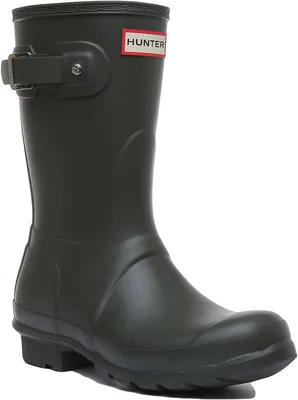 Produktbild von Hunter Women's Original Short Wellington Boots Dark Olive Größe 36