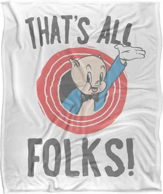 Immagine prodotto di Looney Tunes - Coperta "Thats All Folks" TV18952 (Taglia unica) (Multicolore)
