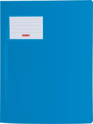Produktbild von Brunnen Schnellhefter FACT!pp (A4, aus transluzentem PP, mit Namensschild, mit Einstecktasche innen) azurblau