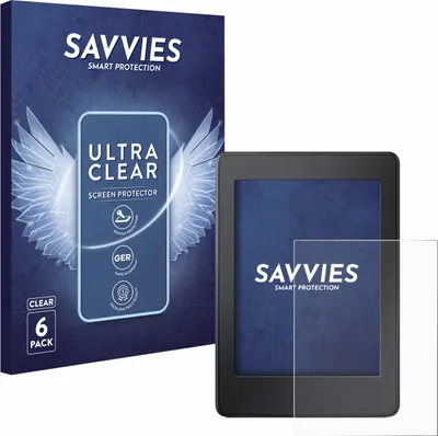 Produktbild von 6x Für Amazon Kindle Paperwhite 2015 (7. Gen.) Schutzfolie Savvies Displayschutz Display Schutz Folie Klar Transparent