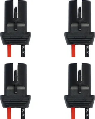 Produktbild von 4x T10 W5W Kunststoff Fassung Schwarz 12,5 mm + Kabel