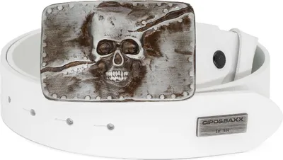 Produktbild von Cipo & Baxx Herren Gürtel CG170 White 95cm x 3,8cm