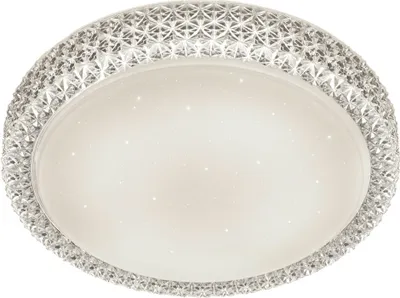 Zdjęcie produktu dla Plafon LED okrągły PEGASUS biały 21W Ciepła biel 2200lm kryształ wym:8,6x39,6x39,6cm IP20 RL