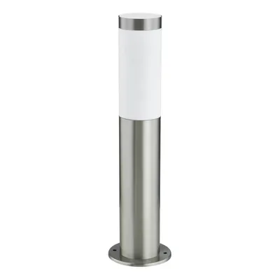Produktbild von Lindby Sockellampe Statius, silber, Edelstahl, Sensor, 45 cm