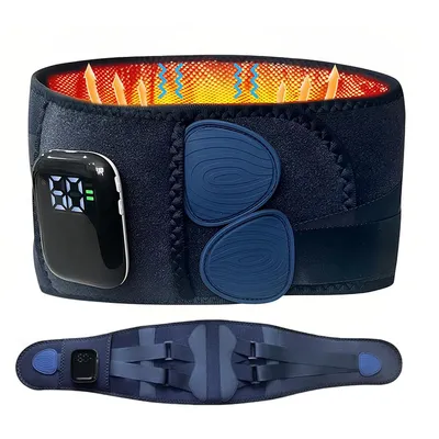 Produktbild von Lendenmassagegerät kabellos, 115×23 cm, 3 Massageprogramme, 5 Heizstufen, automatische Massage, ideal für Rücken- und Lendenbereich