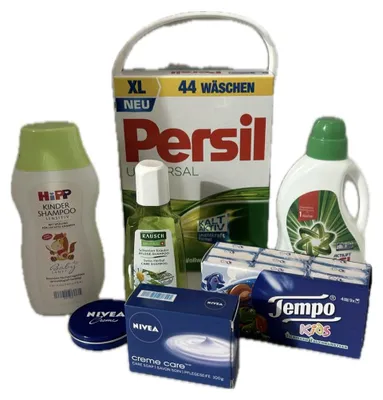 Zdjęcie produktu dla Tanner der kleine Kaufmann Baby Pflege Set, mit Creme / Shampoo / Waschmittel uvm.