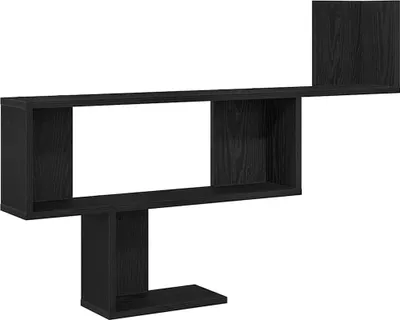 Obrázok produktu pre vidaXL Nástenná polica čierna dubový vzhľad 100x15x70 cm materiál na báze dreva