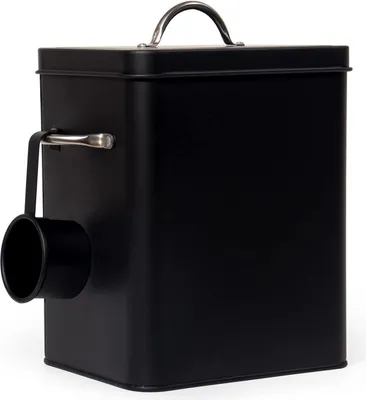 Zdjęcie produktu dla Pudełko do przechowywania Theo&Cleo 6,5L metalowe proszek do prania karma dla psów karma dla kotów kawa ziarnista