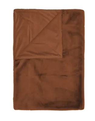 Produktbild von Essenza Plaid Furry  Farbe Leather brown Größe 150x200cm
