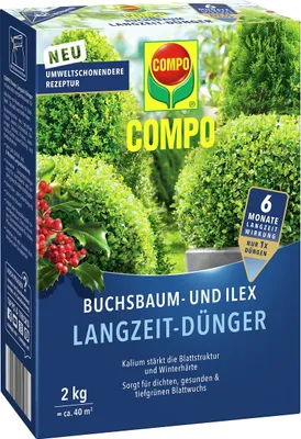 Produktbild von Buchsbaum- & Ilex-Langzeitdünger COMPO mit Kalium 2 kg