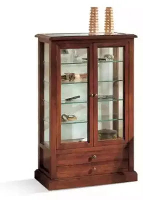 Produktbild von Vitrine Schrank Wohnzimmer Schränke Anrichte Italienische Möbel Holz