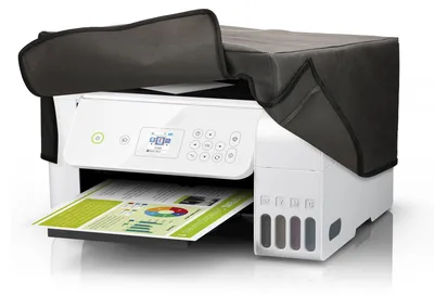 Produktbild von kwmobile Cover kompatibel mit Epson Eco Tank ET-2826 / 2800 / ET-1810 - Tasche Hülle Drucker - Staubschutzhülle Schutzhaube Schutzhülle - Dunkelgrau