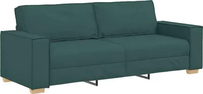 Produktbild von vidaXL 3-Sitzer-Sofa Dunkelgrün 220 cm Stoff