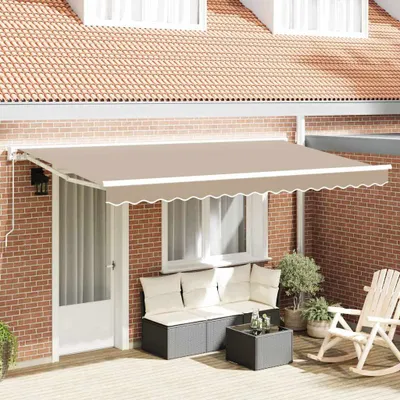 Produktbild von Markisenersatzstoff Beige 380 x 195 cm Polyester