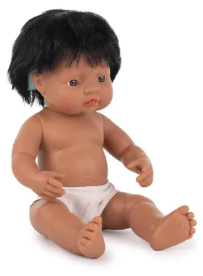 Produktbild von Miniland South American Boy 38cm with Hearing aid, Without Underwear, 31116