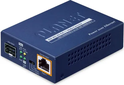 Produktbild von Planet Mediakonverter SFP to GE PoE++ (60W) GUP-805A-60W