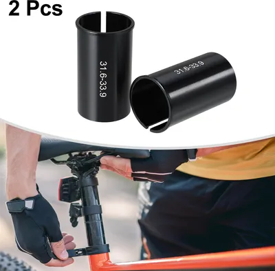 Image de 2 pcs 31,6 mm à 33,9 mm Vélo Selle Montant Tube Adaptateur Réducteur Manchon