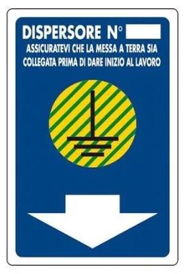 Immagine prodotto di CARTELLO 'DISPERSORE N°' 20x30 cm