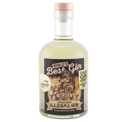 Produktbild von Sacks Destille - ILLEGAL GIN REBEL (Waldmeister/Zitrone) 40% Vol. 0,5l Handcrafted Premium Gin aus Bayern