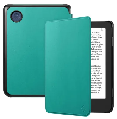 Zdjęcie produktu dla Etui Fintie do czytników e-booków Tolino Shine Color/Shine 5/4 oraz Kobo Clara Colour/Clara BW/2E - ultracienkie etui z funkcją automatycznego wyłączania/włączania oraz magnetycznym zamknięciem, kolor: szmaragdowy
