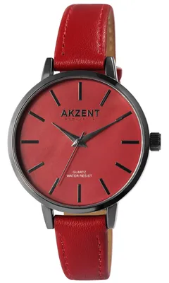 Produktbild von Akzent Exclusive Damenarmbanduhr mit Kunstlederionsarmband