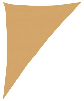 Obrázek produktu pro vidaXL Sluneční plachta 160 g/m², trojúhelníková, písková barva, 4 x 5 x 6,8 m, HDPE