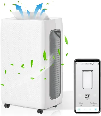 Obrázok produktu pre Odvlhčovač vzduchu Aopunly - WIFI - 26 l / deň, 4,5 l nádoba, do 30 m², elektrický, sušenie bielizne, 24H časovač, automatický režim - výkon odvlhčovania miestnosti