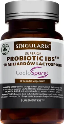 Productafbeelding van SINGULARIS Probiotic IBS, 10 miljard Lactospore. PROBIOTISCHE ONDERSTEUNING VAN HET IMMUUNSTELSEL. 30 capsules