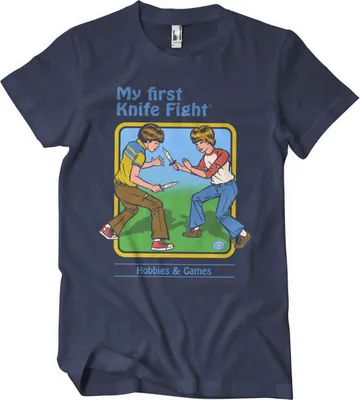 Produktbild von My First Knife Fight T-Shirt - X-Large - Navy