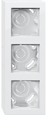 Produktbild von GIRA 106329 AP-Gehäuse 3f+ Rahmen E2 Reinweiß