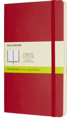 Image de Moleskine Scarlet Red Large Plain Notebook Soft