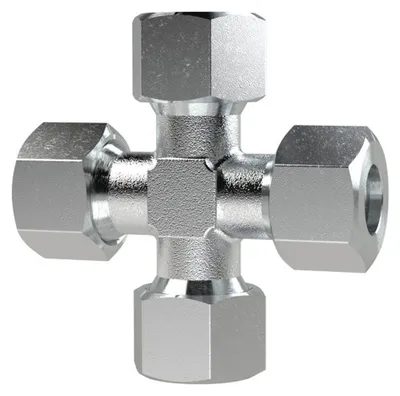 Produktbild von Riegler Kreuz-Verschraubung, Rohr-AØ8mm, Stahl verz., KV8LST