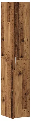 Image de Haut Armoire 2 pcs Bois ancien 30 x 42,5 x 185 cm
