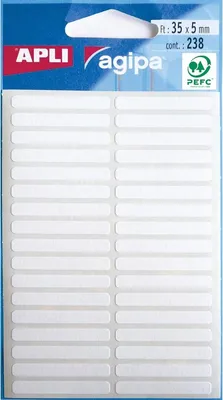 Obrázek produktu pro agipa Vielzweck-Etiketten, 5 x 35 mm, weiá