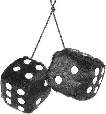 Produktbild von spiegel-Anhänger Würfel 7 cm schwarz