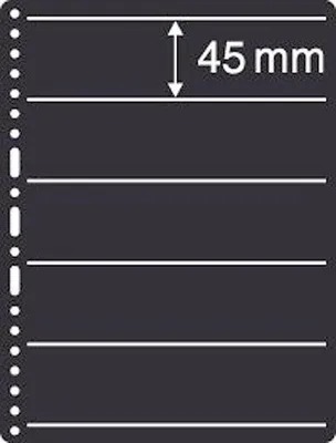 Produktbild von PRINZ Einsteckblätter 6765 Prinz-System 5 Fächer je 45 mm Höhe schwarz