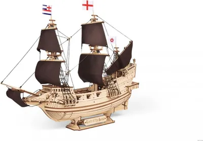 Produktbild von 3D Puzzle Herr der Meere Schiff EWA Holz 438 Teile