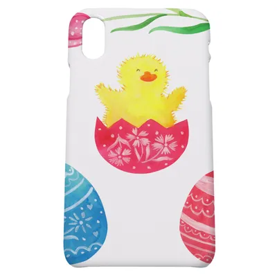 Produktbild von Mr. & Mrs. Panda Iphone 10 Handyhülle Küken Schlüpfen - Weiß - Geschenk, Liebe Grüße, Ostergrüße, Hülle, Frohe Ostern, Cover, X, Handy, Ostereier