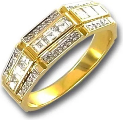 Produktbild von Ring 54 - Gelbgold 750 - Diamant 0,60ct