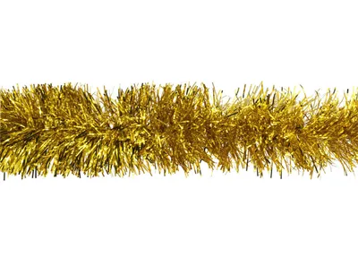 Produktbild von Weihnachtsgirlande Lametta 7cm x 3m Gold
