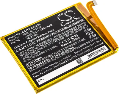 Produktbild von TECHTEK Akku Kompatibel mit [Neffos] C9A, TP706A, für [TP-Link] Neffos C9A, TP706A Ersetzt NBL-40A2920