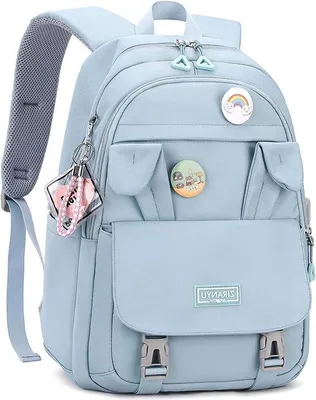 Produktbild von Famanu Schulrucksack für Mädchen - Wasserabweisend, Schwarz