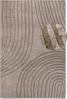 Produktbild von Elle Decoration Gallery Hochflor Teppich Pigment Beige