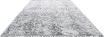 Produktbild von SucceBuy Hochflor Teppich 2743x1829 mm, weicher Wohnzimmerteppich mit dreischichtigem Material, Teppich für Wohnzimmer, Schlafzimmer, Wintergarten, fusselfrei & komfortabel, rutschhemmend, Grau-Mix