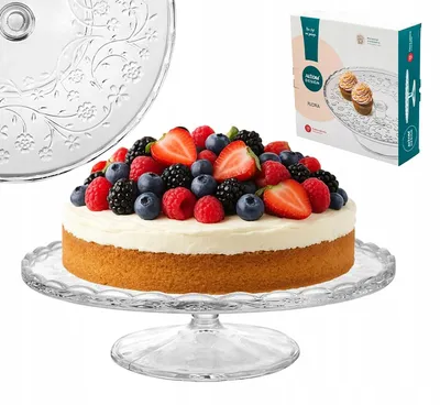 Obrázek produktu pro Altom Design Flora jednopatrový etažér na dort 28 cm skleněný