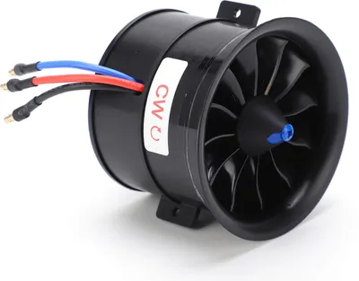 Productafbeelding van EDF 70mm, 12 bladen, kanaal 6S, 2100KV, ESC (snelheidsregelaar) set, composietmateriaal, voor RC-auto, CW (Clockwise - met de klok mee)