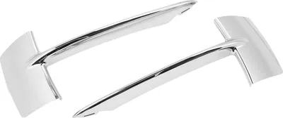 Produktbild von 1 Paar vordere Stoßstangen-Kühlergrill-Zierleiste, Chrom, 51117325395, Nebelscheinwerfer-Loch-Abdeckungsblende für X5 F15 2014–2018