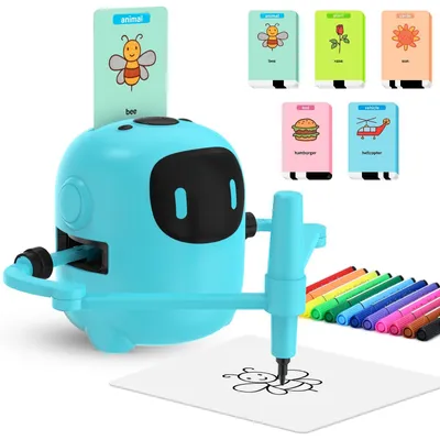 Produktbild von Interaktive Zeichenroboter für Kinder mit 100 Zeichenkarten